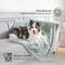 Show in main carousel: MODERN THREADS Water-Resistant Faux Rabbit Fur Ultra-Soft Plush Couch Blanket for Dogs & Cats, Light Blue, Medium slide 2 of 7