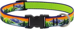 LupinePet Nature Inspired Original Design Adjustable Nylon Dog Collar, High Country, Medium: 13 to 22-in neck, 3/4-in wide