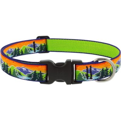 LupinePet LupinePet Nature Inspired Original Design Adjustable Nylon Dog Collar, High Country, X-Large: 25 to 31-in neck, 1-in wide