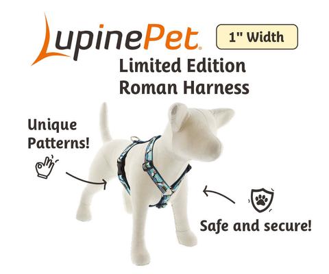 Show full view: LupinePet Nature Inspired Original Design Adjustable Dog Harness, Puffins, Large: 24 to 38-in chest slide 3 of 7