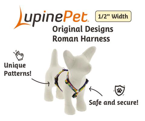 Show full view: LupinePet Nature Inspired Original Design Adjustable Dog Harness, High Country, Small: 12 to 20-in chest, 1/2-in wide slide 3 of 7