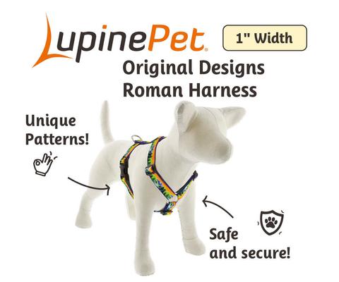 Show full view: LupinePet Nature Inspired Original Design Adjustable Dog Harness, High Country, X-Large: 36 to 44-in chest slide 2 of 6