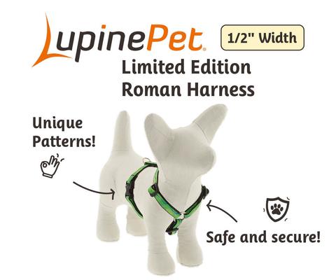 Show full view: LupinePet Nature Inspired Original Design Adjustable Dog Harness, Intervale, X-Small: 9 to 14-in chest slide 2 of 6