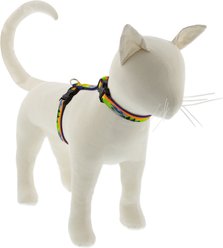 LupinePet Nature Inspired Original Design H-Style Adjustable Nylon Cat Harness, High Country, Medium/Large: 12 to 20-in chest