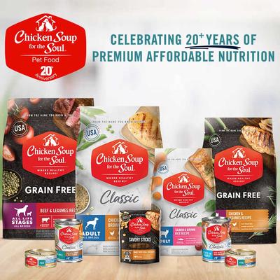 Show full view: Chicken Soup for the Soul Savory Sticks Beef Grain-Free Adult Soft & Chewy Dog Treats, 12-oz bag slide 4 of 7