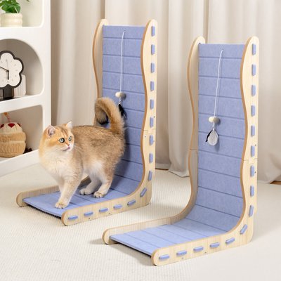 Happy & Polly Happy & Polly 26.8-in Cozy Felt Cat Scratcher, Purple, 2 count
