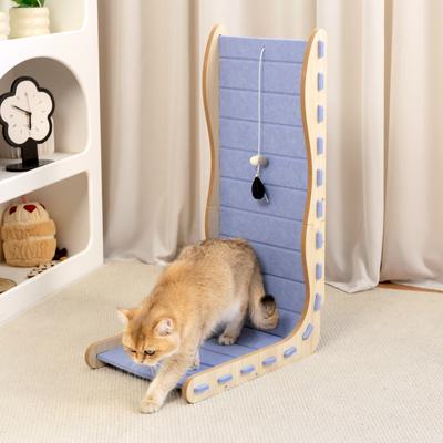 Show full view: Happy & Polly 26.8-in Cozy Felt Cat Scratcher, Purple, 1 count slide 2 of 9