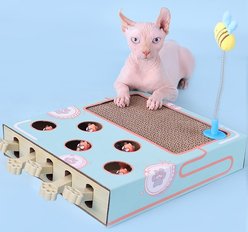 Happy & Polly Corrugated Whack-a-Mole Cat Scratching Board