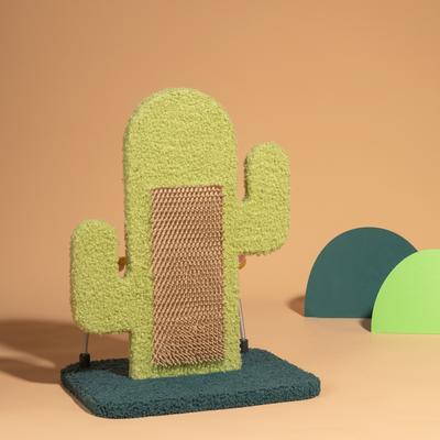 Show full view: Happy & Polly Cactus-Shaped 15.3-in Fleece Cat Scratching Post slide 3 of 9