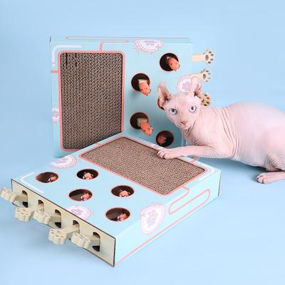 Show full view: Happy & Polly Corrugated Whack-a-Mole Cat Scratching Board slide 4 of 10