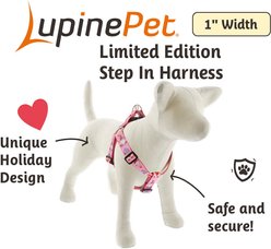 LupinePet Valentine Adjustable Step In Dog Harness, Lovable Gnomes, Large: 24 to 38-in chest, 1-in wide slide 2 of 6