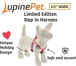 LupinePet Valentine Adjustable Step In Dog Harness, Lovable Gnomes, X-Small: 10 to 13-in chest, 1/2-in wide slide 2 of 6