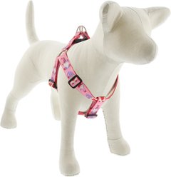 LupinePet Valentine Adjustable Step In Dog Harness, Lovable Gnomes, Large: 24 to 38-in chest, 1-in wide