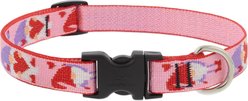 LupinePet Valentine Adjustable Nylon Dog Collar, Lovable Gnomes, Large: 15 to 25-in neck, 3/4-in wide slide 1 of 6