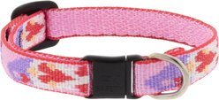 LupinePet Valentine Adjustable Buckle Safety Breakaway Cat Collar, Lovable Gnomes, 8 to 12-in neck, 1/2-in wide