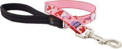 LupinePet Valentine Padded Handle Dog Leash, Lovable Gnomes, Short: 2-ft long, 3/4-in wide