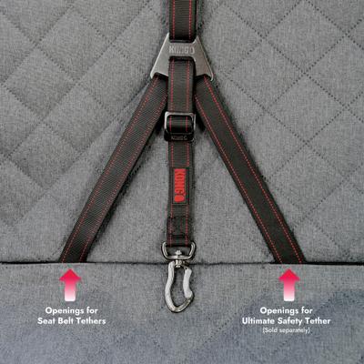 Show full view: KONG 2-In-1 Bench & American Truck Seat Cover & Hammock, Grey & Red, X-Large slide 7 of 10