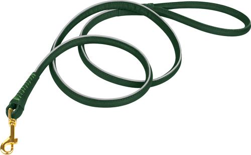 Show full view: OOPSDOGGY Outdoor Rolled Leather Reflective Walking Running Dog Leash, Green, Medium/Large: 6-ft long, 3/4-in wide slide 8 of 8
