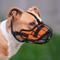 Show in main carousel: OOPSDOGGY Adjustable Nylon Metal Reflective Mask Secure Wire Basket Pitbull Dog Amstaff Soft Cage Muzzle, Orange slide 9 of 9