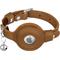 Show in main carousel: OOPSDOGGY Indoor & Outdoor Non Breakaway AirTag Holder Cat Collar with Bell, Brown, 8 to 11-in neck, 1/2-in wide slide 9 of 9