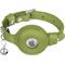 Show in main carousel: OOPSDOGGY Indoor & Outdoor Non Breakaway AirTag Holder Cat Collar with Bell, Olive Green, 8 to 11-in neck, 1/2-in wide slide 9 of 9