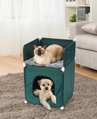 Show full view: Etna Indoor/Outdoor Dog & Cat House with Elevated Bed slide 4 of 5