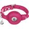 Show in main carousel: OOPSDOGGY Indoor & Outdoor Non Breakaway AirTag Holder Cat Collar with Bell, Pink, 8 to 11-in neck, 1/2-in wide slide 10 of 10
