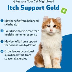 Pet Wellbeing Itch Support GOLD Liquid Allergy Supplement for Cats, 2-oz bottle slide 2 of 8