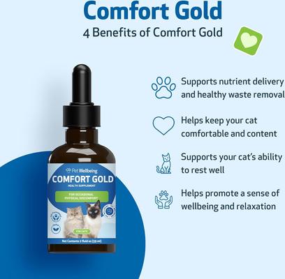 Show full view: Pet Wellbeing Comfort GOLD for Occasional Discomfort for Cats, 2-oz bottle slide 5 of 10