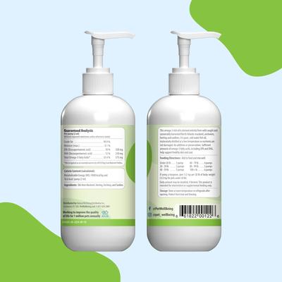 Show full view: Pet Wellbeing Omega 3 Daily Wellness Liquid Skin & Coat Supplement for Dogs, 8-oz bottle slide 9 of 10