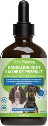 Pet Wellbeing Dandelion Root Bacon Flavored Liquid Digestive & Liver Supplement for Dog, 4-oz bottle
