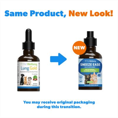 Show full view: Pet Wellbeing Sneeze Ease Bacon Flavored Liquid Allergy Supplement for Cats, 2-oz bottle slide 3 of 10