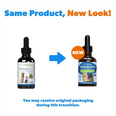 Show full view: Pet Wellbeing BM Tone-Up GOLD for Diarrhea for Cats, 2-oz bottle slide 3 of 11