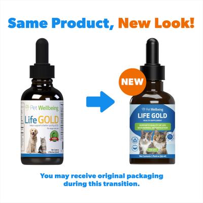 Show full view: Pet Wellbeing Life GOLD Bacon Flavored Liquid Immune Supplement for Cats, 2-oz bottle slide 3 of 11