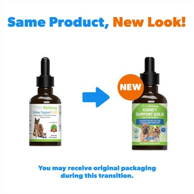 Show full view: Pet Wellbeing Kidney Support GOLD Bacon Flavored Liquid Kidney Supplement for Dogs, 2-oz bottle slide 3 of 11
