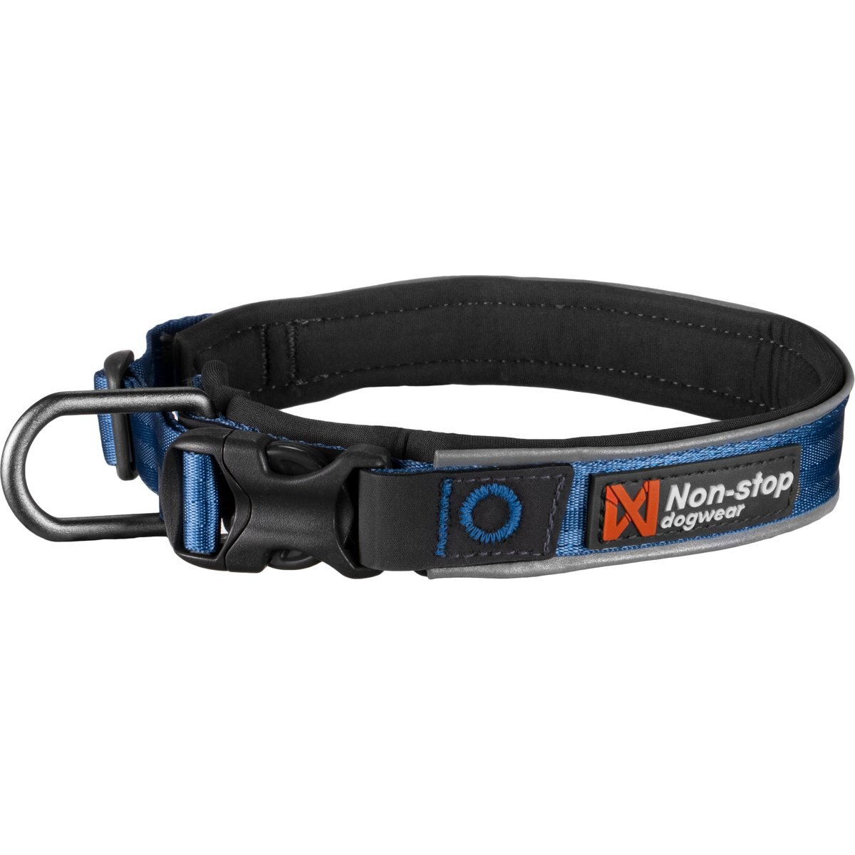 Non-stop Dogwear Roam Dog Collar, Blue, Medium: 15.7 to 17.7-in neck, 1-in wide