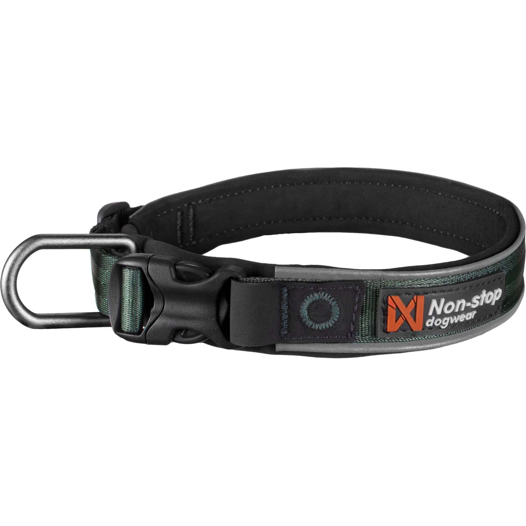 Non-stop Dogwear Roam Dog Collar, Green, XX-Large: 21.7 to 23.6-in neck, 1.375-in wide