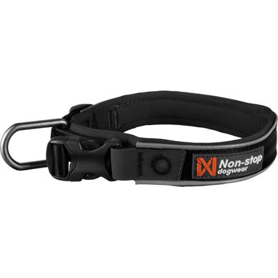 Non-stop Dogwear Non-stop Dogwear Roam Dog Collar, Black, XXX-Large: 23.6 to 25.6-in neck, 1.375-in wide