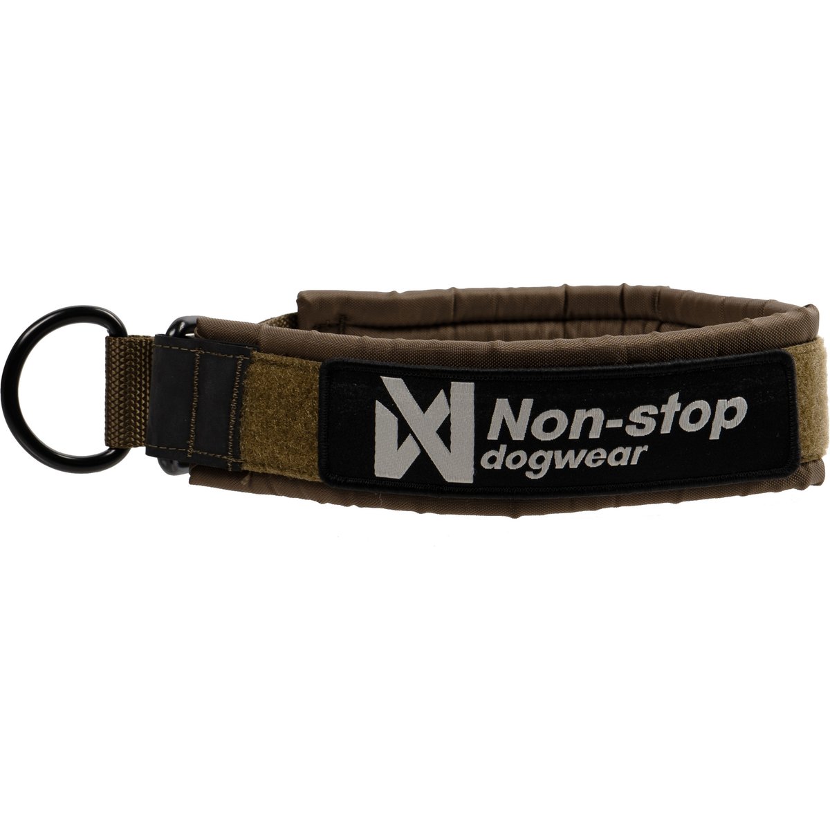 Non-stop Dogwear Solid WD Dog Collar, Olive, 55: 19.7 to 21.7-in neck, 1.5-in wide