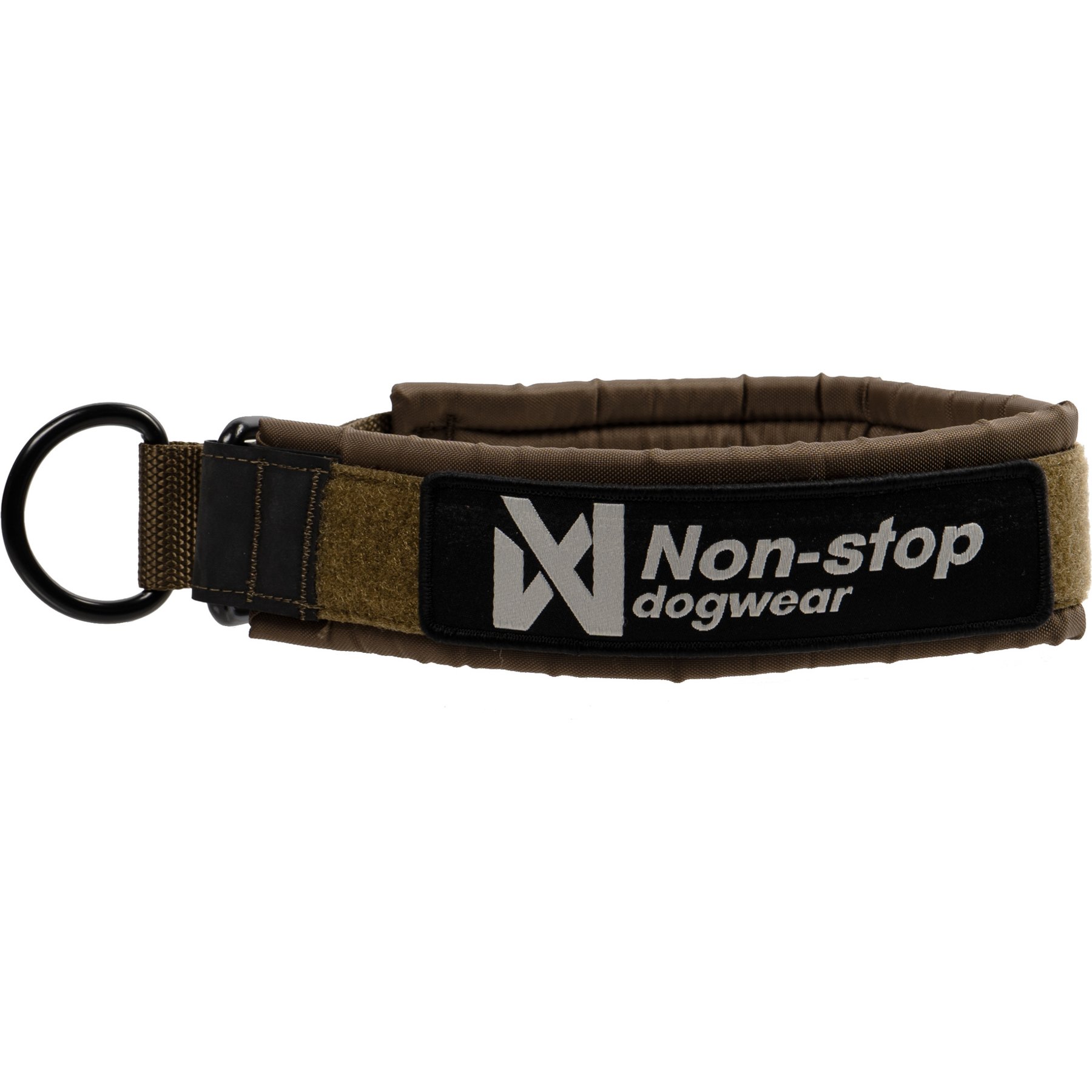 Non-stop Dogwear Solid WD Dog Collar, Olive, 40: 13.8 to 15.7-in neck, 1.5-in wide