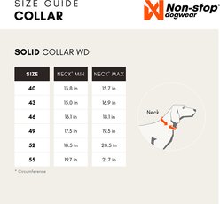 Non-stop Dogwear Solid WD Dog Collar, Olive, 43: 15.8 to 16.9-in neck, 1.5-in wide slide 2 of 3