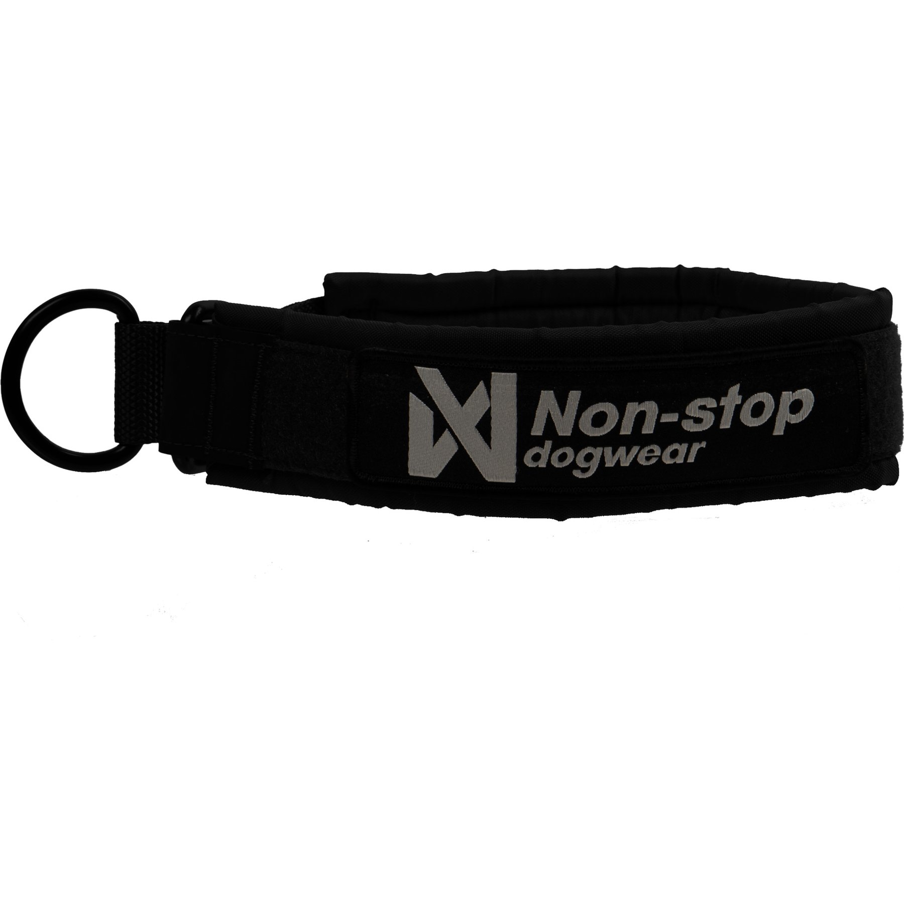 Non-stop Dogwear Solid WD Dog Collar, Black, 40: 13.8 to 15.7-in neck, 1.5-in wide