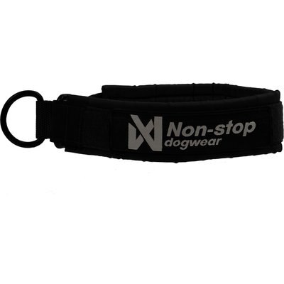 Non-stop Dogwear Non-stop Dogwear Solid WD Dog Collar, Black, 49: 17.3 to 19.3-in neck, 1.5-in wide