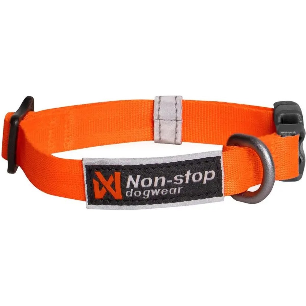 Non-stop Dogwear Tumble Dog Collar, Orange, X-Small: 9.8 to 13.8-in neck, 3/5-in wide