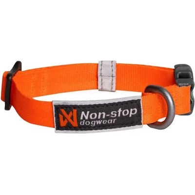 Non-stop Dogwear Non-stop Dogwear Tumble Dog Collar, Orange, X-Small: 9.8 to 13.8-in neck, 3/5-in wide