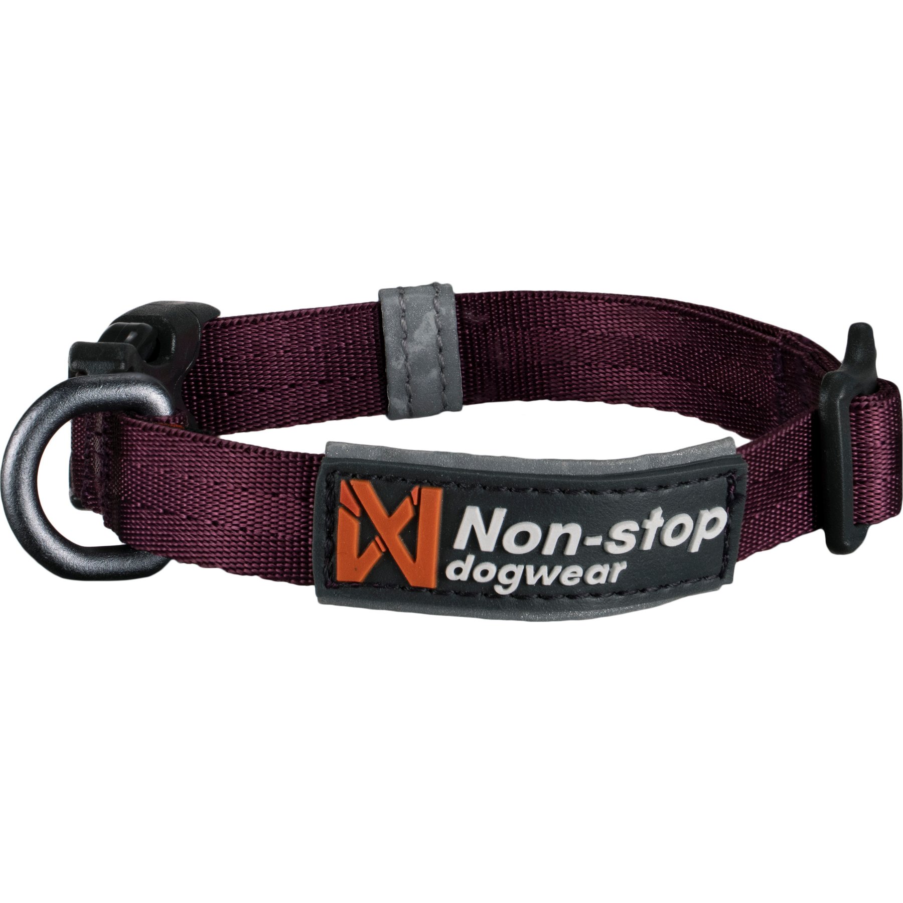 Non-stop Dogwear Tumble Dog Collar, Purple, X-Small: 9.8 to 13.8-in neck, 3/5-in wide