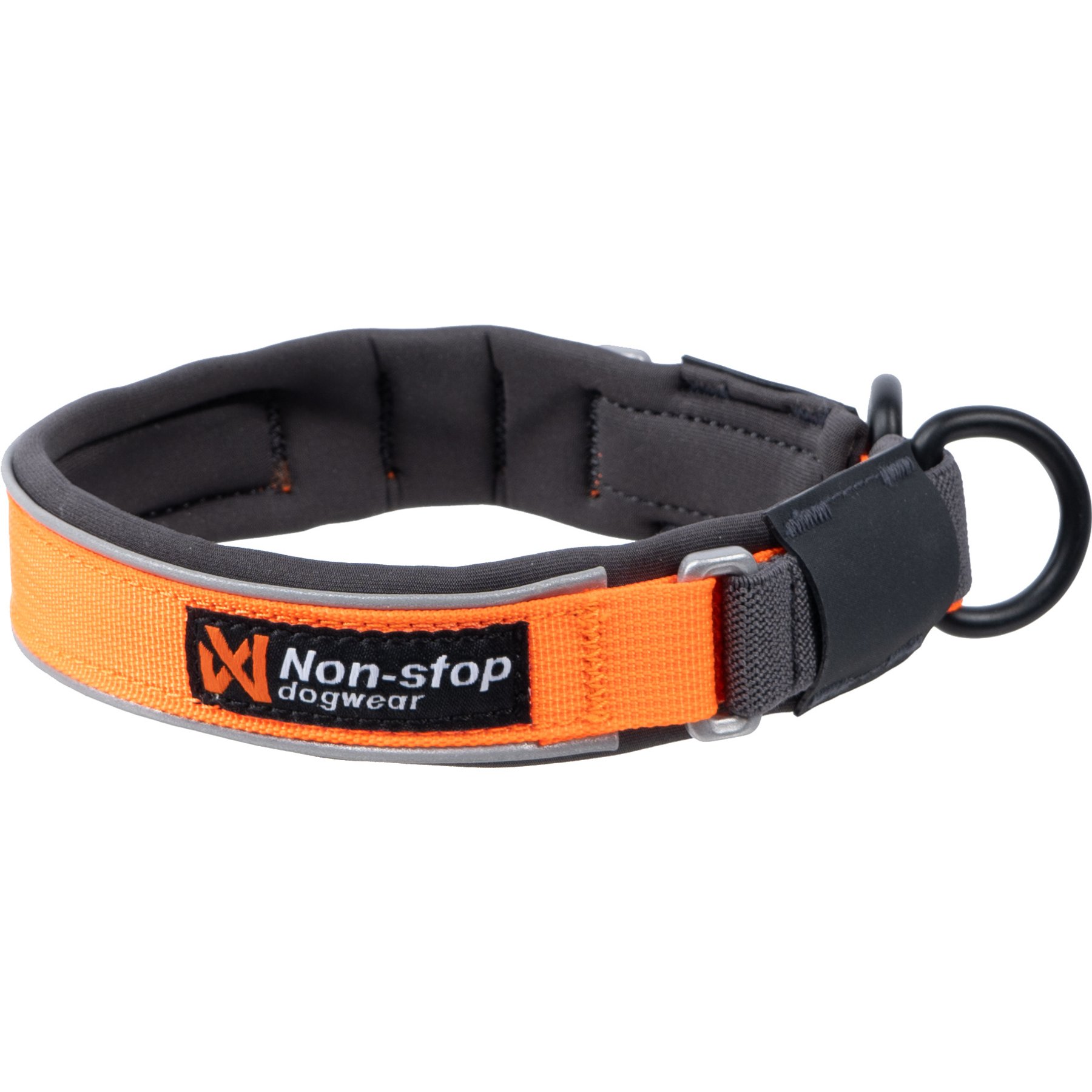 Non-stop Dogwear Protector Dog Collar, Orange, 45: 18.5 to 20.9-in neck, 1.375-in wide