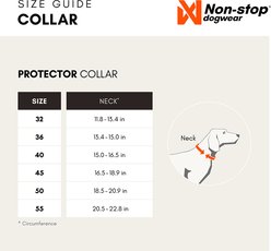 Non-stop Dogwear Protector Dog Collar, Orange, 36: 13.4 to 15-in neck, 1.25-in wide slide 2 of 3