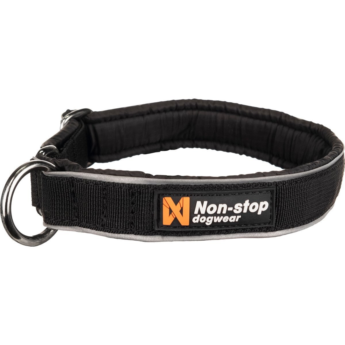 Non-stop Dogwear Polar Dog Collar, Black, Medium: 15 to 29-in neck, 1-in wide