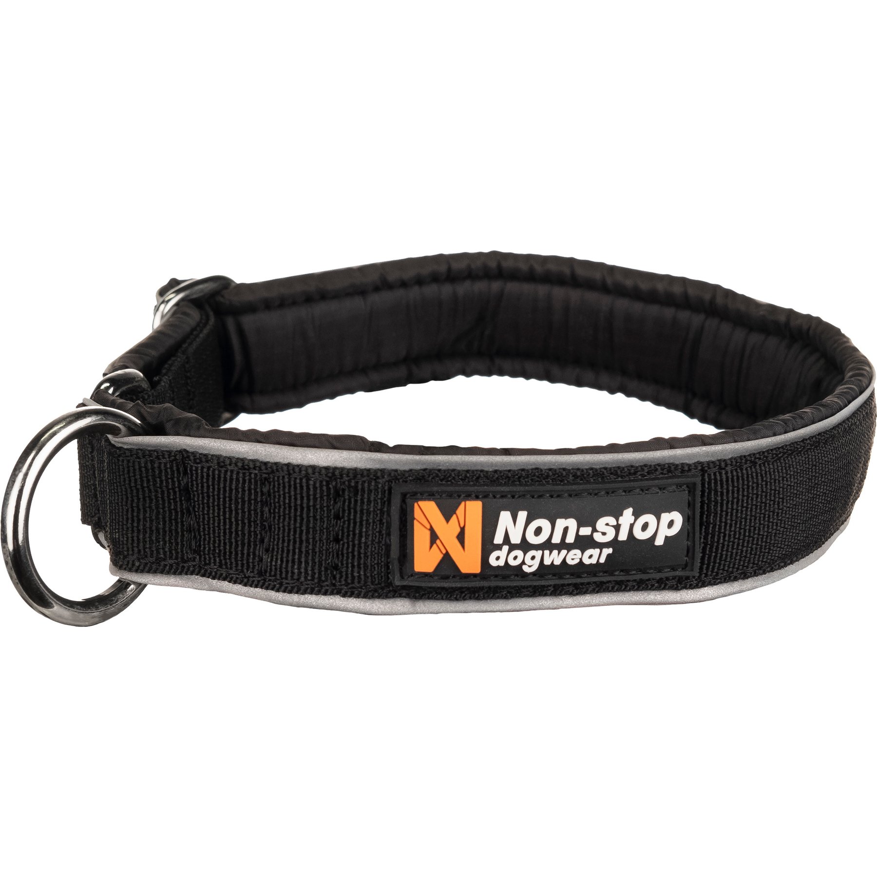 Non-stop Dogwear Polar Dog Collar, Black, Small: 12 to 17-in neck, 1-in wide
